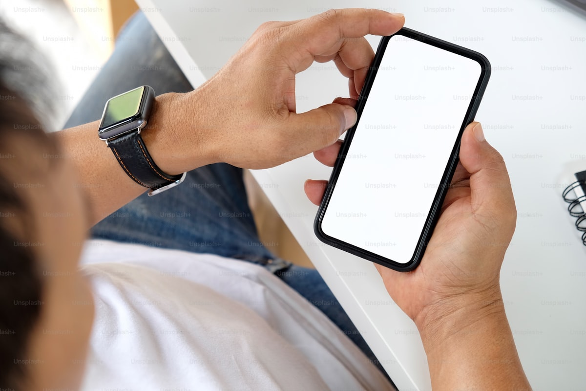 Resident using mobile app to manage community services